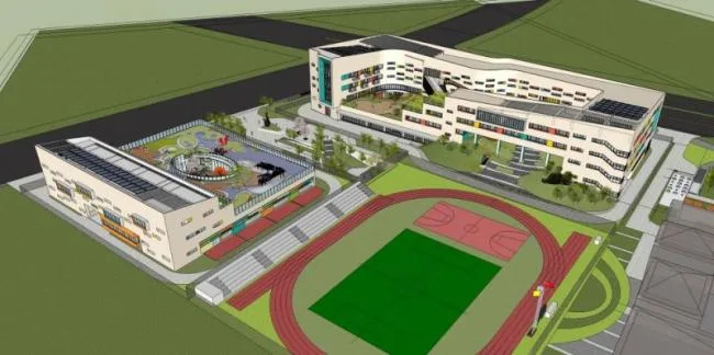 Sketchup School Model | Multi story Kindergarten, Campus Educational Building, Modern Style