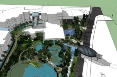 SketchUp Landscape Model: Classical-Style Scenic Area Design-BIM WORLD