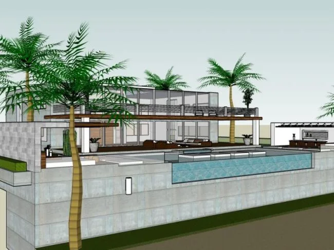 Sketchup Villa Model | Solo Villa, Modern Style