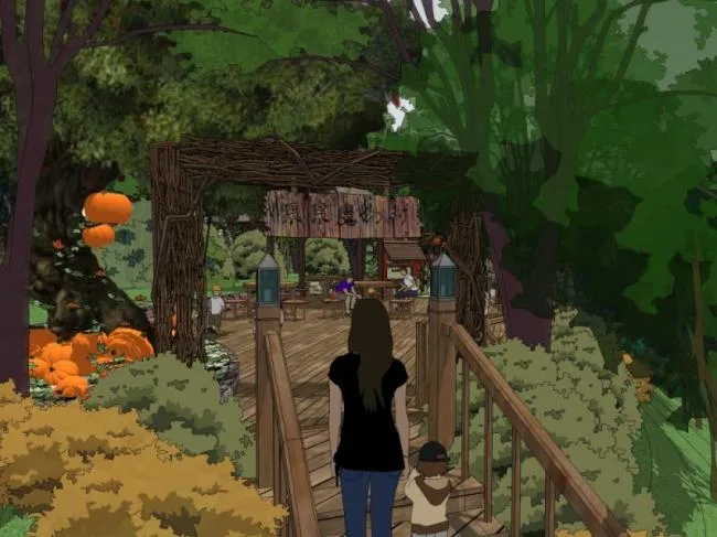 Sketchup Landscape Model | Children's Activity Area, Park Landscape, Classical Style