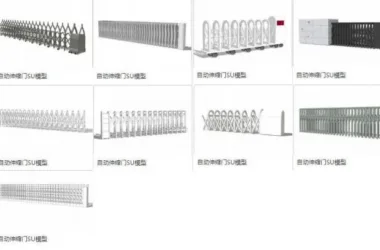 SketchUp Material Models for Automatic Retractable Doors, Electric Doors, and Main Door Components-BIM WORLD