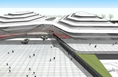 Modern Multi-Story University Sports Center SketchUp Model-BIM WORLD