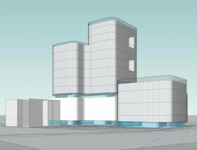 Sketchup Hospital Model | Guangzhou Zhongshan Sixth Hospital Solution, Multi story Mixed Hospital, Medical Building, Modern Style