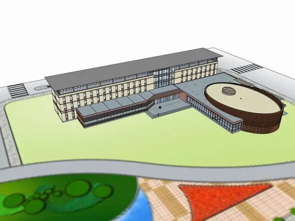 Sketchup Office Model | Multi story Office Building, Modern Style