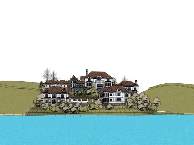 Sketchup Villa Model | Mountain Villa, French Style, Classical Style, Garden Villa