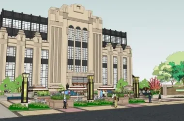 SketchUp Business Model: Multi-Story European-Style Sales Office and Commercial Center-BIM WORLD