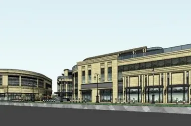 Simplified European Neoclassical Multi-Story Commercial Architecture | SketchUp Business Model Full Overview-BIM WORLD
