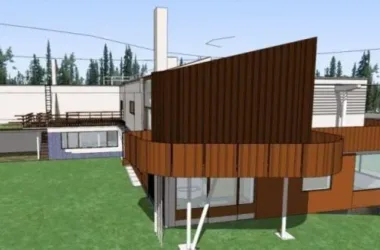 Modern Solo Villa Design Inspired by Alvar Aalto | SketchUp Model-BIM WORLD