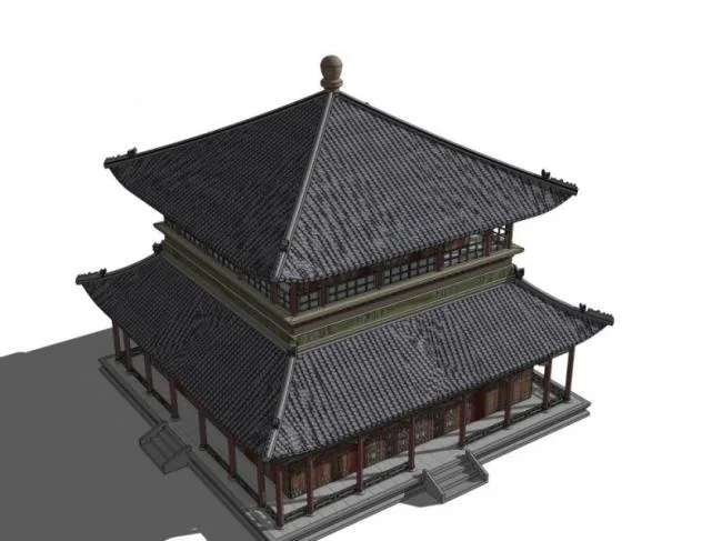 Sketchup Ancient Architecture Model | Multi story Tea House, Chinese Style, Ancient Architecture
