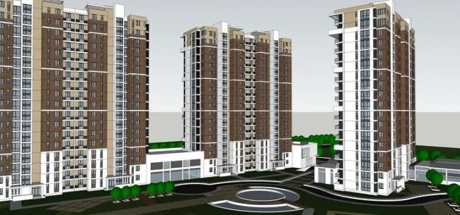 Sketchup Residential Model | High rise residential communities, residential buildings, modern style