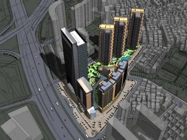Sketchup Hotel Model | Super High rise Commercial Hotel, Modern Style