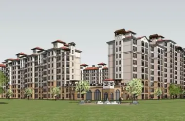 Classical 11-Story High-Rise Residential Building Model in SketchUp-BIM WORLD