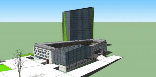 Sketchup Office Model | High rise Office Building, Modern Style
