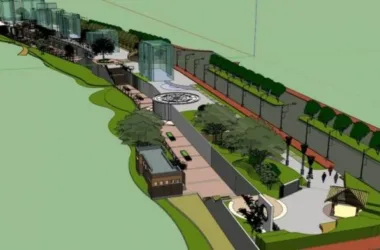 Modern Park Landscape Design in SketchUp-BIM WORLD
