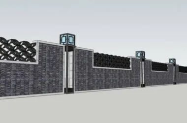 SketchUp Material Models: Chinese-Style Walls and Architectural Components-BIM WORLD
