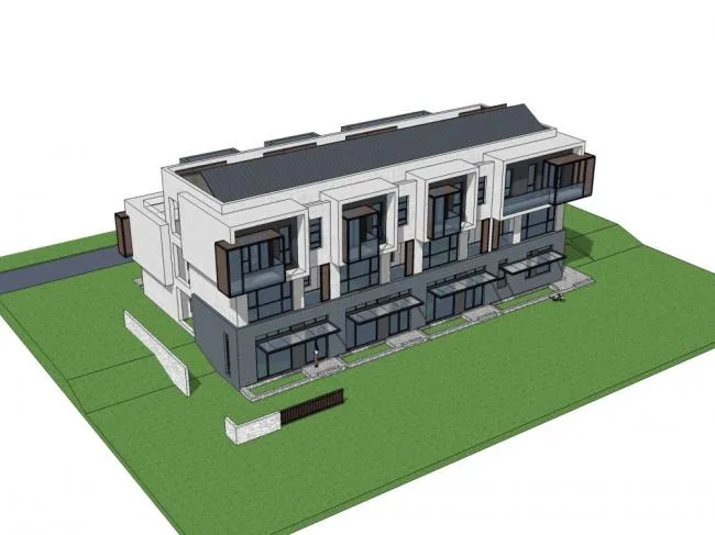 Sketchup Residential Model | Multi story Residence, Classical Style