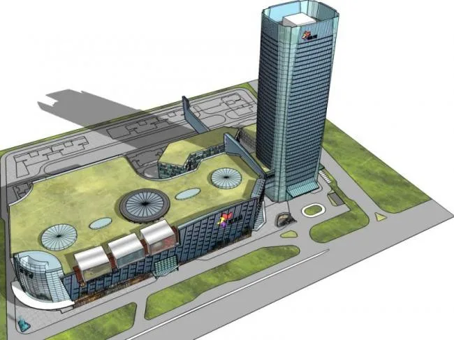 Sketchup Complex Model | Super high-rise commercial complex, office, hotel, modern style