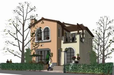 Classical Single-Family Villa Model in SketchUp-BIM WORLD