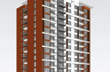 Modern Mid-to-High Rise Residential Architecture in SketchUp-BIM WORLD