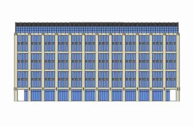 Modern Multi-Story Office Building Model in SketchUp-BIM WORLD