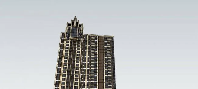Sketchup Residential Model | High rise Residential Buildings, Neoclassical Style, Residential Buildings