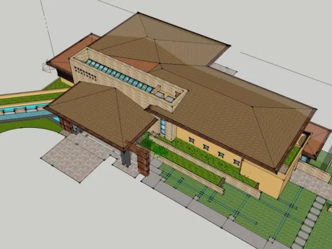 Sketchup Business Model | Clubhouse, Modern Style