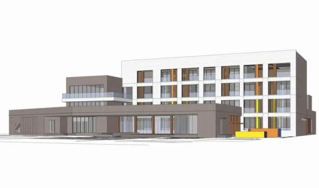 Modern Multi-Story School and Kindergarten Model in SketchUp