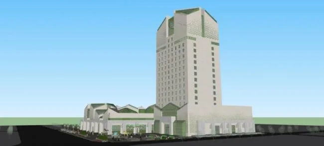 Sketchup Complex Model | Multi story Commercial Complex, Modern Style