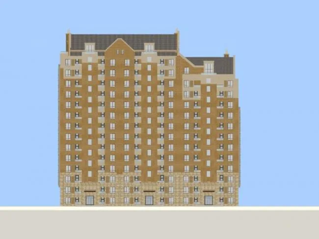 Sketchup Residential Model | High rise Residential Buildings, Classical Style