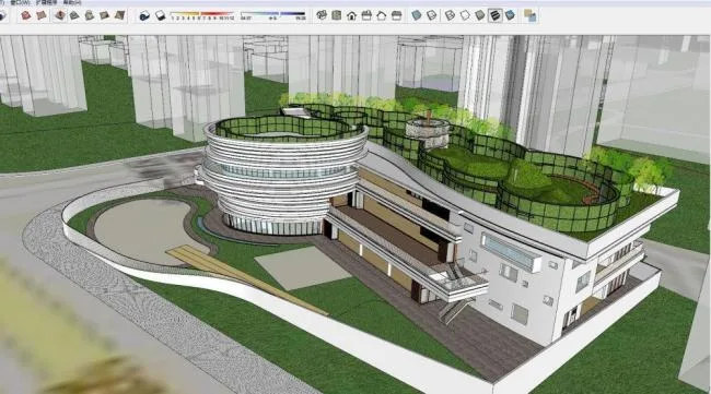 Sketchup School Model | Multi story Kindergarten, School, Educational Building, Modern Style