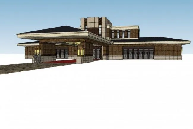 Sketchup Business Model | Multi story High end Clubhouse Club, Modern Style