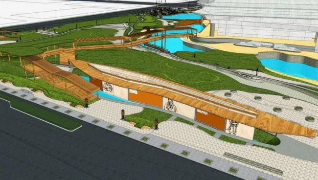 SketchUp Cultural Model: Modern Multi-Story Nanjing Grand Theatre Architecture