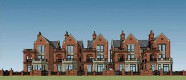 Sketchup Villa Model | Townhouse, Classical Style