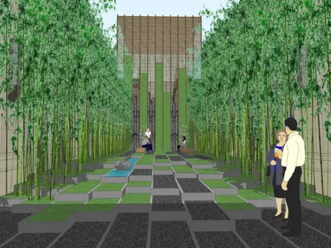 Sketchup Landscape Model | Waterfront Landscape, Modern Style