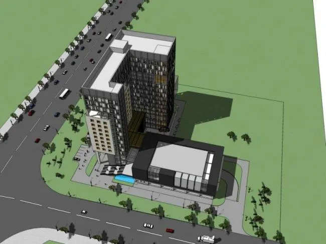 Sketchup Hotel Model | High rise Hotel, Modern Style