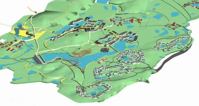 Sketchup Residential Model | Residential Houses, Resorts, Villages, Chinese Style