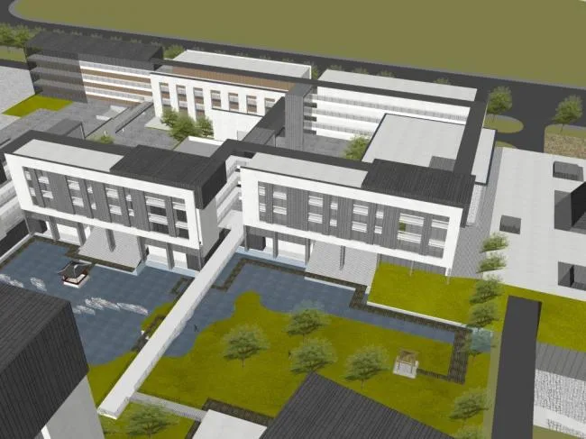 Sketchup School Model | Campus, Multi story School, Educational Building, Teaching Building, Modern Style
