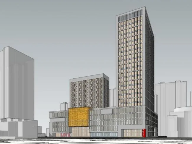Sketchup Complex Model | Multi story Commercial Complex, Office, Hotel, Modern Style