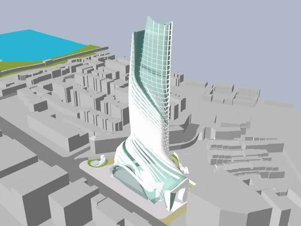Sketchup Hotel Model | Super High rise Hotel, Modern Style