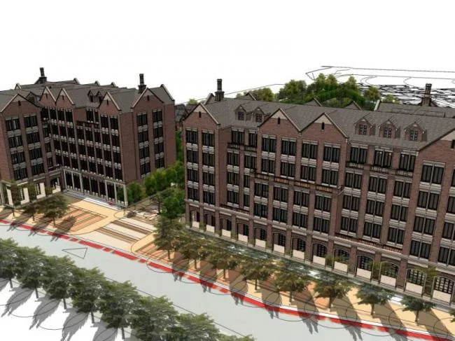 Sketchup Residential Model | Multi story Residence, Garden House, British Classical Style