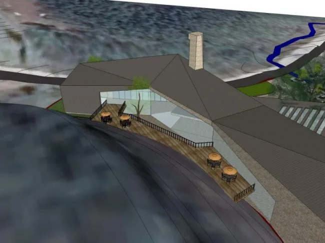Sketchup Cultural Model | Multi story Visitor Center, Cultural Architecture, Modern Style