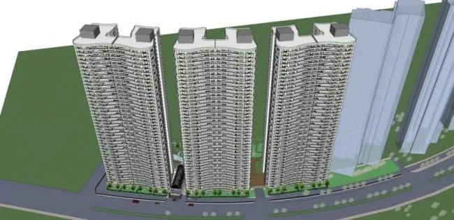 Sketchup Residential Model | Super High rise Residential, Modern Style