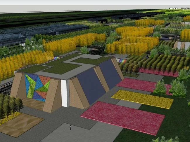 Sketchup Landscape Model | Courtyard Garden, Modern Style, Park Landscape