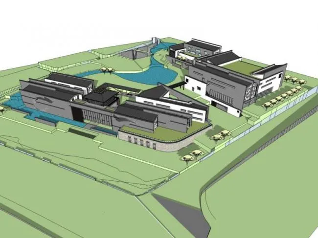 Sketchup Cultural Model | Multi story Museum, Cultural Architecture, Chinese Style