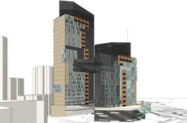 Modern High-Rise Office Building Model in SketchUp-BIM WORLD
