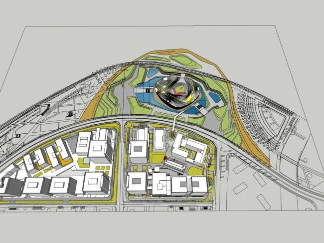 Sketchup Cultural Model | Multi story Science and Technology Museum, Cultural Architecture, Modern Style