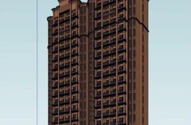 SketchUp Models of Residential Buildings: High-Rise and Classical Styles-BIM WORLD