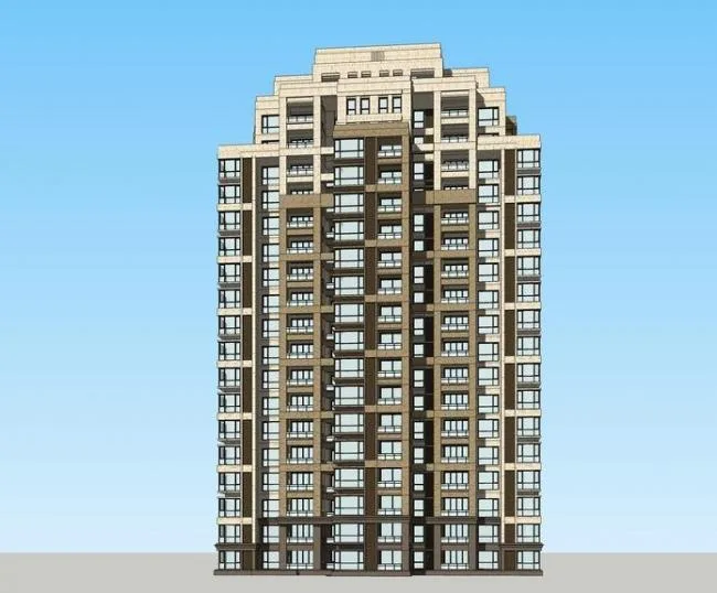 Sketchup Residential Model | High rise Residential Buildings, Neoclassical Style, Residential Buildings