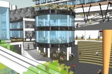SketchUp Complex Model: Multi-Story Modern Commercial Square-BIM WORLD