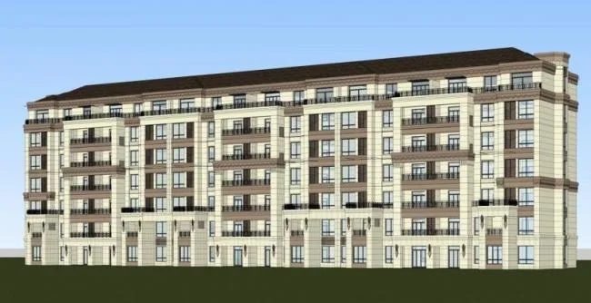 SketchUp Multi-Story French Classical Residential Model-BIM WORLD